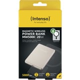 Intenso Magnetisk trådløs powerbank MW5000 Champagne, Power Bank Champagne