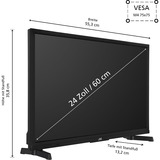 JVC LT-24VAH3455, LED-tv Sort
