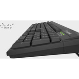 KeySonic Tastatur Sort, DE-layout, Gummi dome