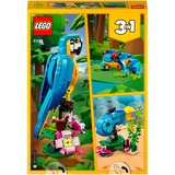 LEGO Creator 3-in-1 Eksotisk papegøje, Bygge legetøj Byggesæt, 7 År, Plast, 253 stk, 361 g