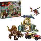 LEGO Jurassic World Luftmission: Spinosaurus og quetzalcoatlus, Bygge legetøj Byggesæt, 8 År, Plast, 984 stk, 1,77 kg