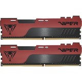 Patriot DIMM 64 GB DDR4-4000 (2x 32 GB) Dual-Kit, Hukommelse Sort/Rød