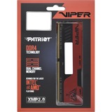 Patriot DIMM 64 GB DDR4-4000 (2x 32 GB) Dual-Kit, Hukommelse Sort/Rød