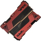 Patriot DIMM 64 GB DDR4-4000 (2x 32 GB) Dual-Kit, Hukommelse Sort/Rød