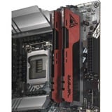 Patriot PVE2464G400C0K, Hukommelse Sort/Rød