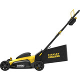 Stanley Batteridrevet plæneklipper (SFMCMW2651M-QW), 36 Volt (2x18V) Sort/Gul