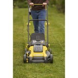 Stanley Batteridrevet plæneklipper (SFMCMW2651M-QW), 36 Volt (2x18V) Sort/Gul