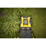 Stanley Batteridrevet plæneklipper (SFMCMW2651M-QW), 36 Volt (2x18V) Sort/Gul