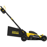 Stanley Batteridrevet plæneklipper (SFMCMW2651M-QW), 36 Volt (2x18V) Sort/Gul