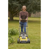 Stanley Batteridrevet plæneklipper (SFMCMW2651M-QW), 36 Volt (2x18V) Sort/Gul