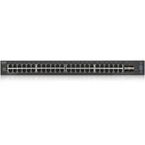 Zyxel XGS2210-52 Administreret L2 Gigabit Ethernet (10/100/1000) 1U Sort, Switch Administreret, L2, Gigabit Ethernet (10/100/1000), Stativ-montering, 1U