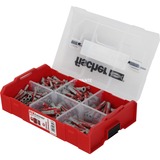 fischer FixTainer-DUOPOWER kort / lang NV, Dyvel Lys grå/Rød