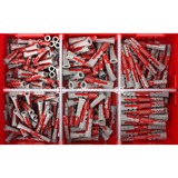 fischer FixTainer - DUOPOWER 541105, Dyvel Lys grå/Rød