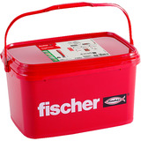 fischer Rawlplug DuoPower 5x25, Dyvel Lys grå/Rød