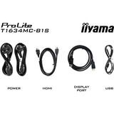 iiyama T1634MC-B1S, LED-skærm Sort (mat)