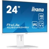 iiyama XUB2492HSU-W6 computerskærm 60,5 cm (23.8") 1920 x 1080 pixel Fuld HD LED Hvid, LED-skærm hvid (mat), 60,5 cm (23.8"), 1920 x 1080 pixel, Fuld HD, LED, 0,4 ms, Hvid