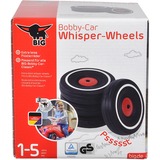 BIG Bobby-Car-Whisper-Wheels Rollespils Legetøj, Hjul sæt Sort