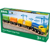 BRIO Three-Wagon Cargo Train legetøjsbil, Spil køretøj Tog, 3 År, Plast, Træ, Flerfarvet