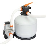 Bestway 58486 tilbehør til pool Sandfiltreringssæt, Vandfilter grå, Sandfiltreringssæt, Sort, Orange, Hvid, Pool over jorden, 9800 L, 1100 L, 66600 L