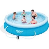 Bestway Fast Set 57274 swimmingpool til over jorden Oppustelig pool Rund 5377 L Blå, Swimming pool Blå, 5377 L, Oppustelig pool, Blå, 15 kg