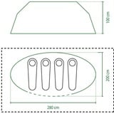 Coleman Pop Up-telt Galiano 4 Blå/Lys grå