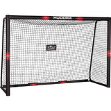 HUDORA Pro Tect 240 Ungdom Fritstående, Fodbold mål Ungdom, Fritstående, Sort, 8 cm, Sort, Sort, Rød