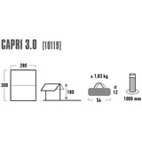 High Peak Capri 3.0, Solsejl aluminium/grå