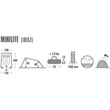 High Peak Giebelzelt Minilite, Telt Blå/grå