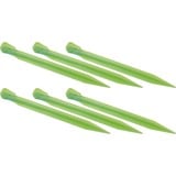 High Peak Plastikteltpløk "Glühwurm", 6 stk, Pløkker lysegrøn