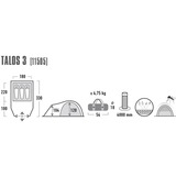 High Peak Talos 3, Telt 