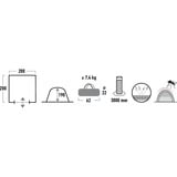 High Peak Veneto udstyrstelt grå/Blå