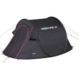 High Peak Vision 2 Sort Tunneltelt Sort, Camping, Tunneltelt, 1,86 kg, Sort