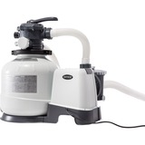 Intex 26648 tilbehør til pool Sandfilterpumpe, Vandfilter mørk grå/grå, Sandfilterpumpe, Sort, Hvid, Pool over jorden, 6-vejs ventil, Vekselstrøm, 220 - 240 V