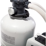 Intex 26648 tilbehør til pool Sandfilterpumpe, Vandfilter mørk grå/grå, Sandfilterpumpe, Sort, Hvid, Pool over jorden, 6-vejs ventil, Vekselstrøm, 220 - 240 V