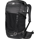 Jack Wolfskin 2007611-6000 rejse rygsæk Hanstik 30 L Polyester Sort Sort, Top, Polyester, Sort, Hanstik, 300 D, Nederste lomme, Frontlomme, Sidelomme