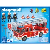 PLAYMOBIL City Action Brandbil-lederkøretøj 9463, Bygge legetøj Rød/Sølv, Lastbil, 4 År, AAA, Plast, Flerfarvet
