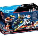 PLAYMOBIL Galaxy Police 70020 legetøjssæt, Bygge legetøj Dreng/Pige, 5 År, Batterier inkluderet, LR41, Flerfarvet, Plast