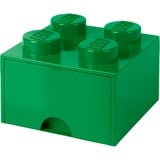 Room Copenhagen 4-Stud Storage Brick DrawerDark Green Legetøjsopbevaringsboks Fritstående Grøn Grøn, Legetøjsopbevaringsboks, Grøn, Fritstående, Monokromatisk, Rektangulær, Polypropylen (PP)