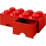 Room Copenhagen 8-Stud Storage Brick 2 DrawersRed Legetøjsopbevaringsboks Fritstående Rød Rød, Legetøjsopbevaringsboks, Rød, Fritstående, Monokromatisk, Rektangulær, Polypropylen (PP)