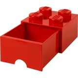 Room Copenhagen Brick Drawer (4 Knobs)Bright Red Legetøjsopbevaringsboks Fritstående Rød Rød, Legetøjsopbevaringsboks, Rød, Fritstående, Monokromatisk, Rektangulær, Polypropylen (PP)