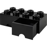 Room Copenhagen Brick Drawer (8 Knobs)Black Legetøjsopbevaringsboks Fritstående Sort Sort, Legetøjsopbevaringsboks, Sort, Fritstående, Monokromatisk, Rektangulær, Polypropylen (PP)