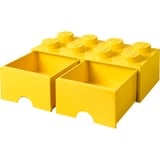 Room Copenhagen Brick Drawer (8 Knobs)Bright Yellow Legetøjsopbevaringsboks Fritstående Gul Gul, Legetøjsopbevaringsboks, Gul, Fritstående, Monokromatisk, Rektangulær, Polypropylen (PP)