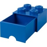 Room Copenhagen Desk Brick Drawer 4 KnobBlue Legetøjsopbevaringsboks Fritstående Blå Blå, Legetøjsopbevaringsboks, Blå, Fritstående, Monokromatisk, Rektangulær, Polypropylen (PP)
