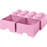 Room Copenhagen LEGO Klods Skuffe 8 rosa, Opbevaringsboks Rosa