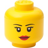Room Copenhagen LEGO Storage Head "Girl", mini, Opbevaringsboks Gul