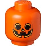 Room Copenhagen LEGO Storage Head "Kürbis", groß, Opbevaringsboks Orange/Sort