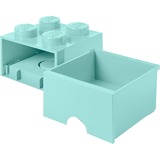 Room Copenhagen LEGO Storagge Brick 4 Opbevaringsboks Blå Blå, Opbevaringsboks, Blå, Monokromatisk, Firkant, Polypropylen (PP), 250 mm