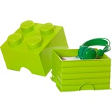 Room Copenhagen Storage Brick 4Light Yellowish Green Legetøjsopbevaringsboks Fritstående Lysegrøn Grøn, Legetøjsopbevaringsboks, Lysegrøn, Fritstående, Monokromatisk, Rektangulær, Polypropylen (PP)