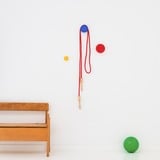 Room Copenhagen Wall Hanger Set of 3Multi Indendørs Universal krog Blå, Rød, Gul 3 stk, Wall Mount Indendørs, Universal krog, Blå, Rød, Gul, ABS, Skrue, Rund