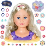 ZAPF Creation Sister Styling Head, Make-up og frisør hoved BABY born Sister Styling Head, Dukke hårstylingssæt, 3 År, 1,01 kg